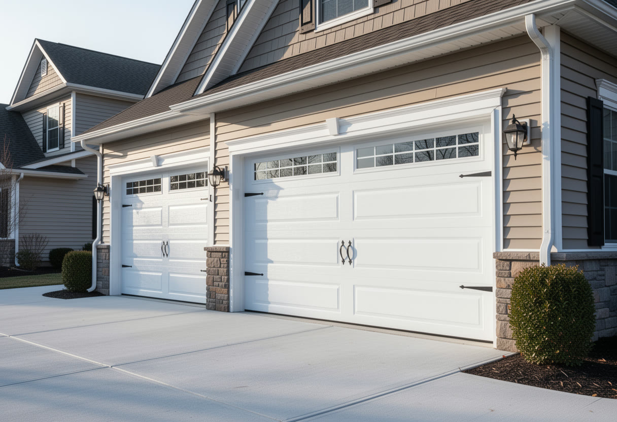 Two-car insulated — Suburban home