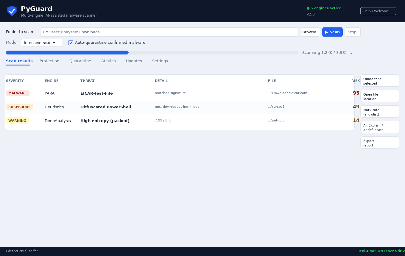 PyGuard screenshot