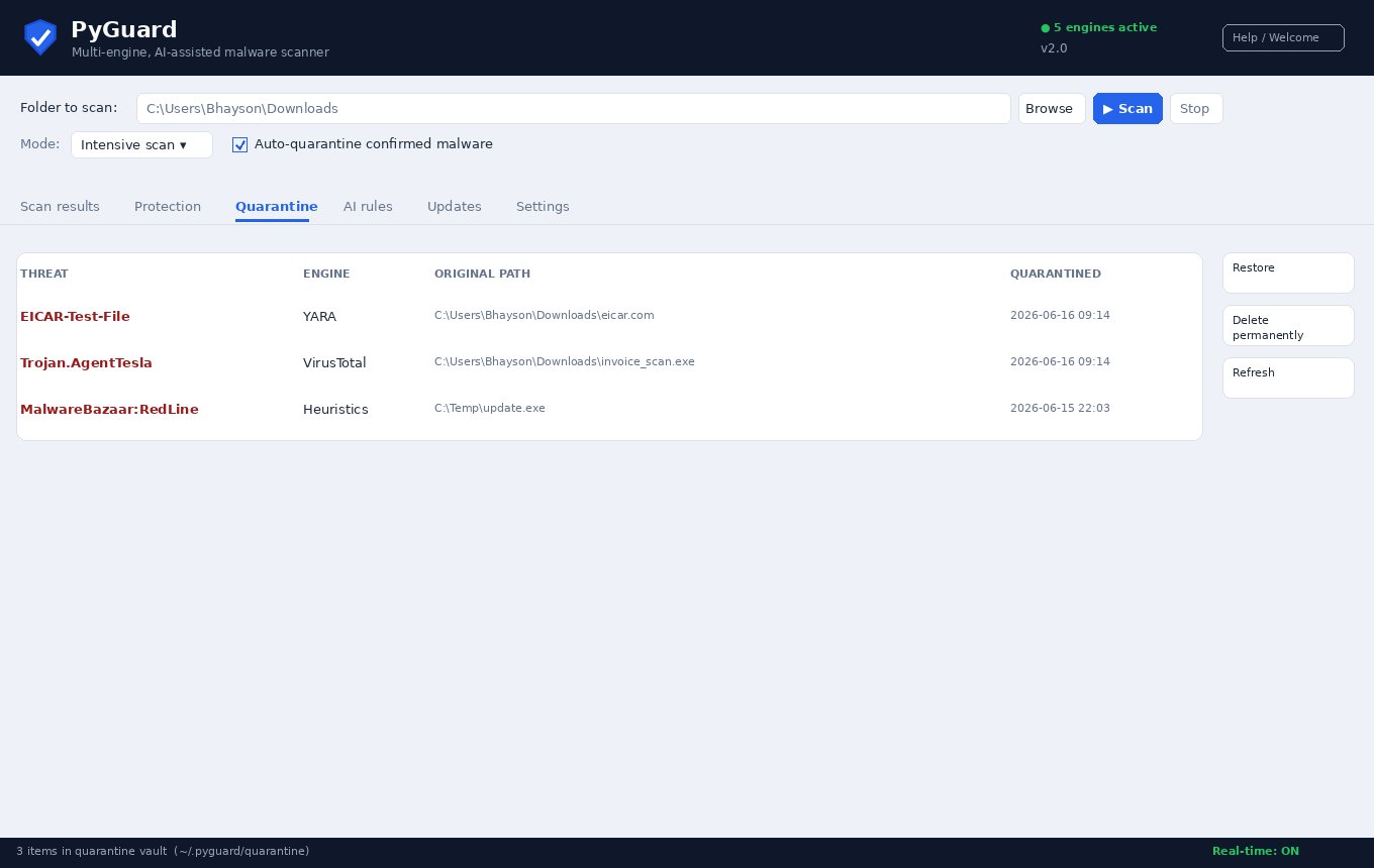 PyGuard screenshot